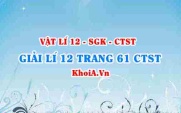 Giải Vật lí 12 trang 61 Chân trời Sáng tạo